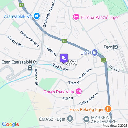 Csobogó Vendégház a térképen