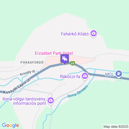 Erzsébet Park Hotel a térképen