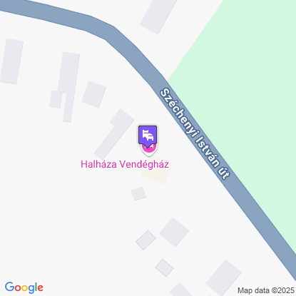 Halháza Vendégház a térképen